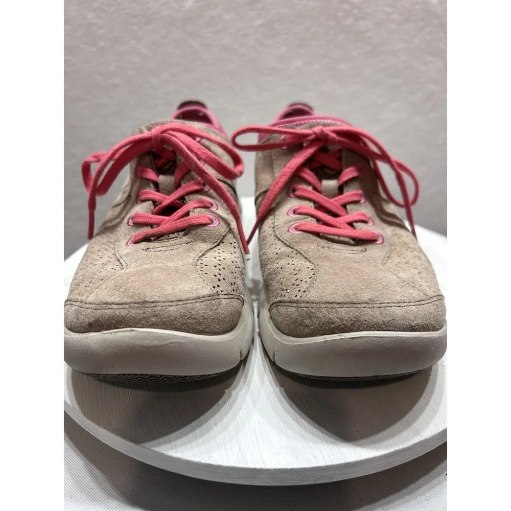 DANSKO Shoes 38/7.5 ELISE SEDONA Suede Lace Up Sneaker Comfort Lightweight Mocha